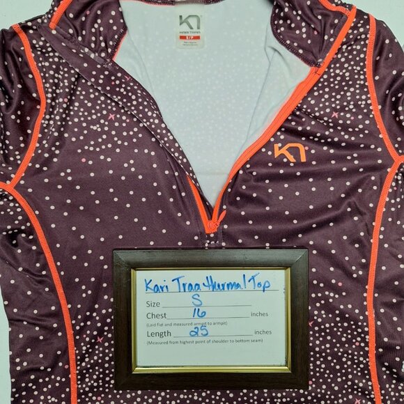 Kari Traa Thermal Under Top Layers Warm Womens Size Small Tight Soft Athletic - Picture 3 of 4